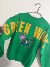 Load image into Gallery viewer, GREEN WAVE WIDE OUT CREWNECK
