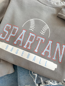 SPARTAN BASEBALL JERSEY TITLE CREWNECK