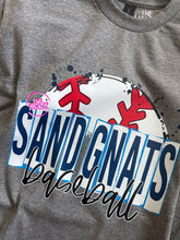 Load image into Gallery viewer, SAND GNATS BASEBALL SKETCH TEE
