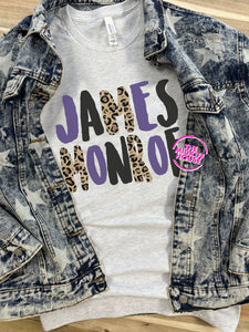 JAMES MONROE LEOPARD STAMP TEE