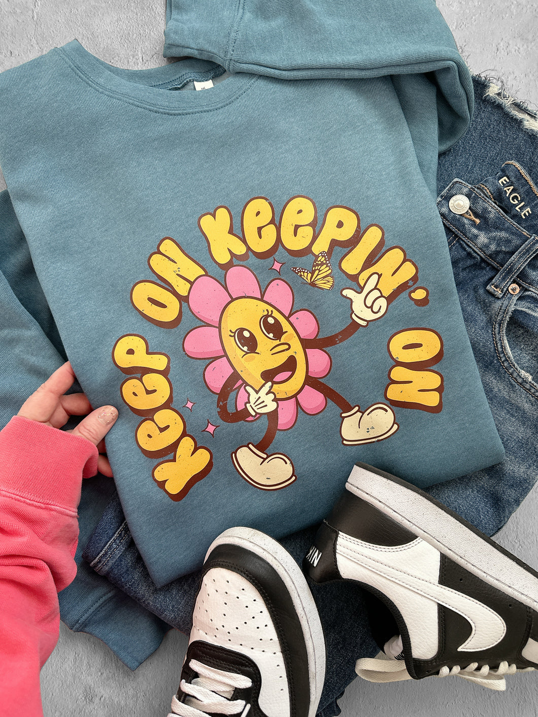 KEEP ON KEEPIN' ON CREWNECK