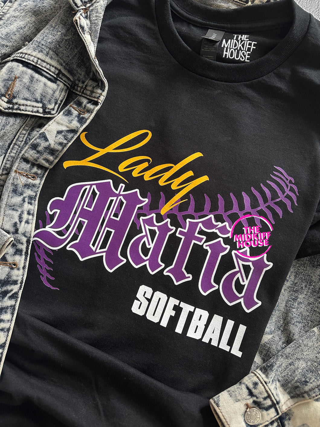 LADY MAFIA BIG STITCH TEE