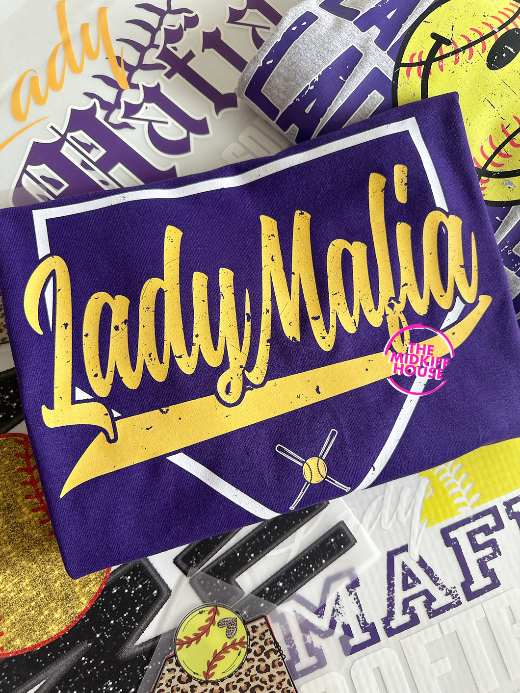 LADY MAFIA VINTAGE PLATE TEE