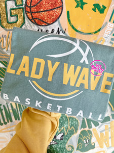 THROWBACK LADY WAVE BASKETBALL TEE