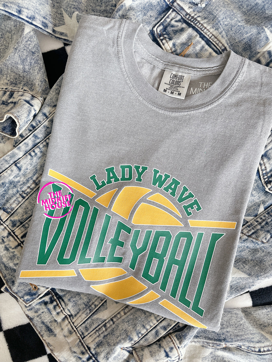 LADY WAVE VOLLEYBALL CROSSED TEE