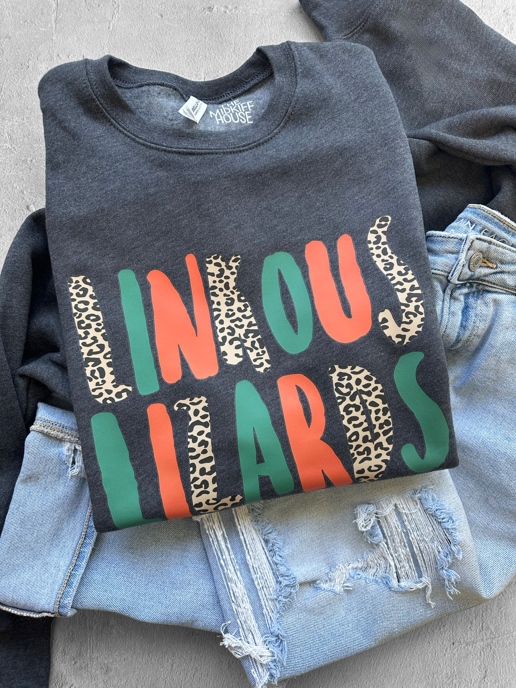 SALE! LIZARDS LEOPARD STAMP CREWNECK