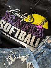 Load image into Gallery viewer, MAFIA SOFTBALL GRUNGE HOODIE
