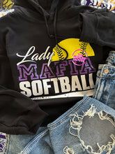 Load image into Gallery viewer, MAFIA SOFTBALL GRUNGE HOODIE
