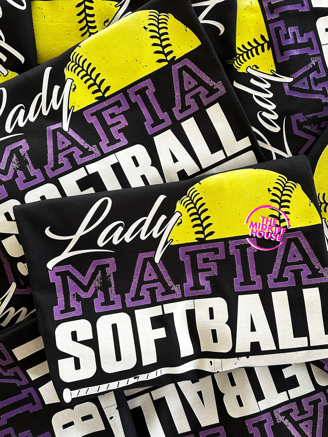 MAFIA SOFTBALL GRUNGE TEE