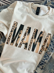 LEOPARD PAINTED MAMA TEE