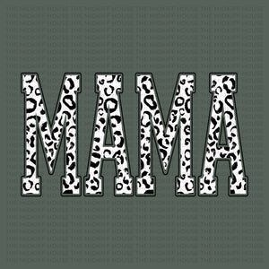 MAMA VARSITY LEOPARD TEE