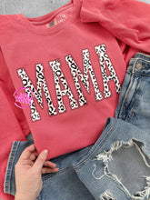 Load image into Gallery viewer, MAMA VARSITY LEOPARD CREWNECK

