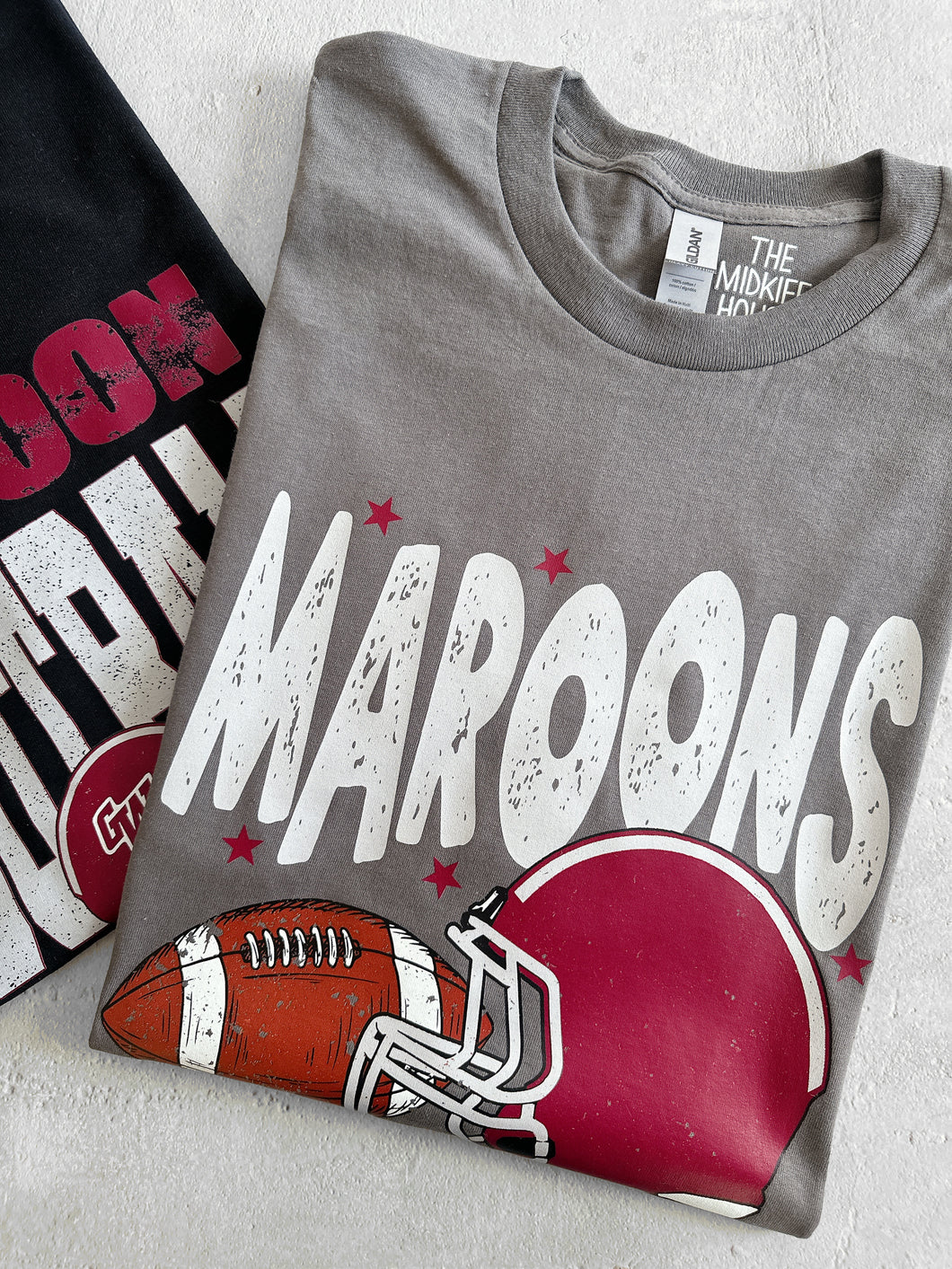 MAROONS GRUNGE HELMET TEE