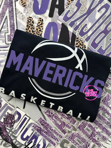 MAVERICKS THROWBACK BASKETBALL TEE