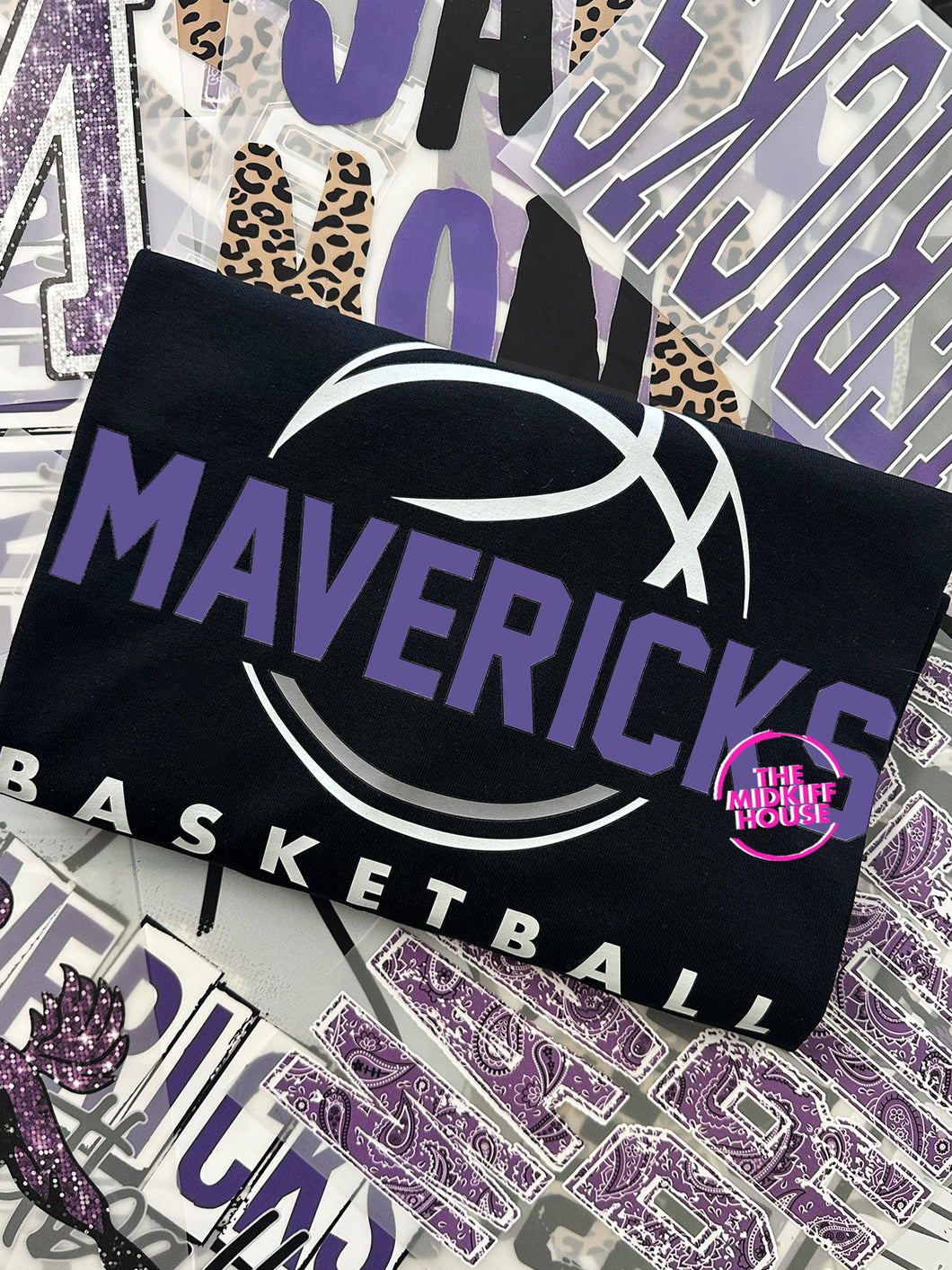 MAVERICKS THROWBACK BASKETBALL TEE