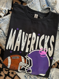 MAVERICKS GRUNGE HELMET TEE