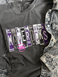 MAVERICKS LICENSE PLATE LONG SLV