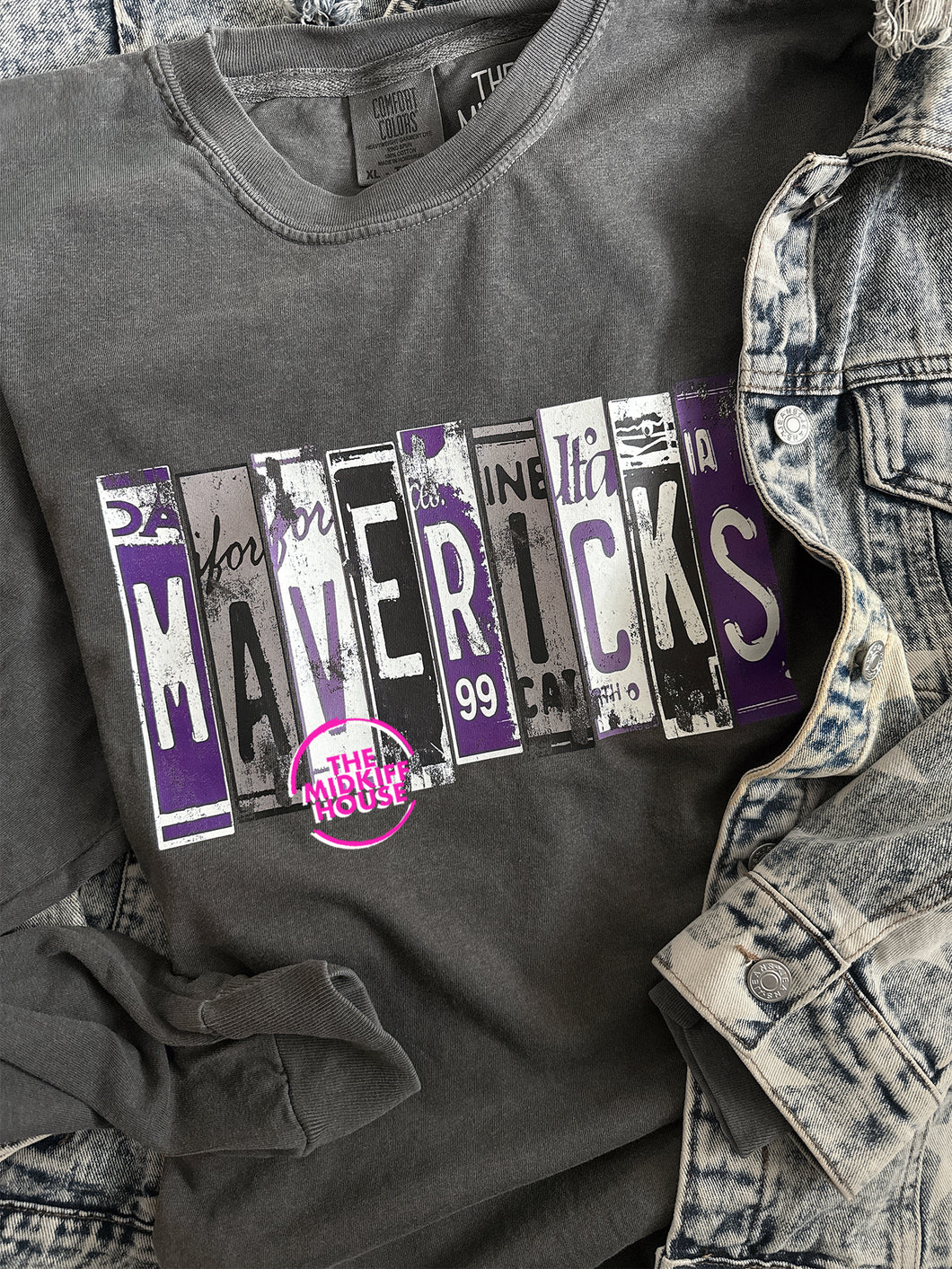MAVERICKS LICENSE PLATE LONG SLV