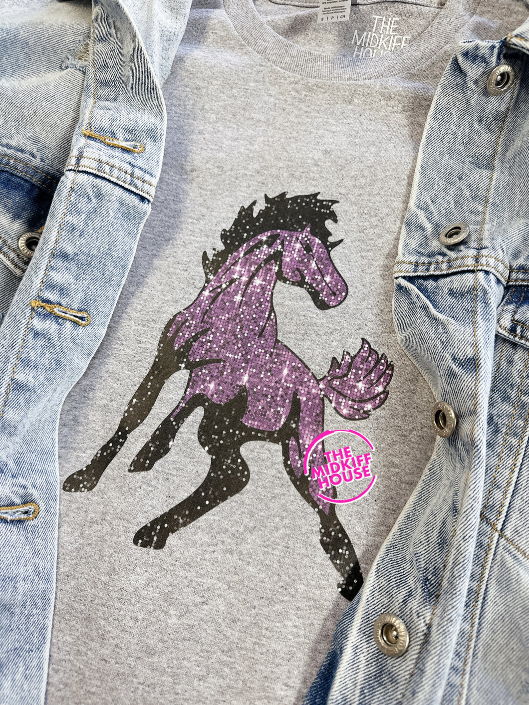 MAVERICK FAUX SPARKLE TEE