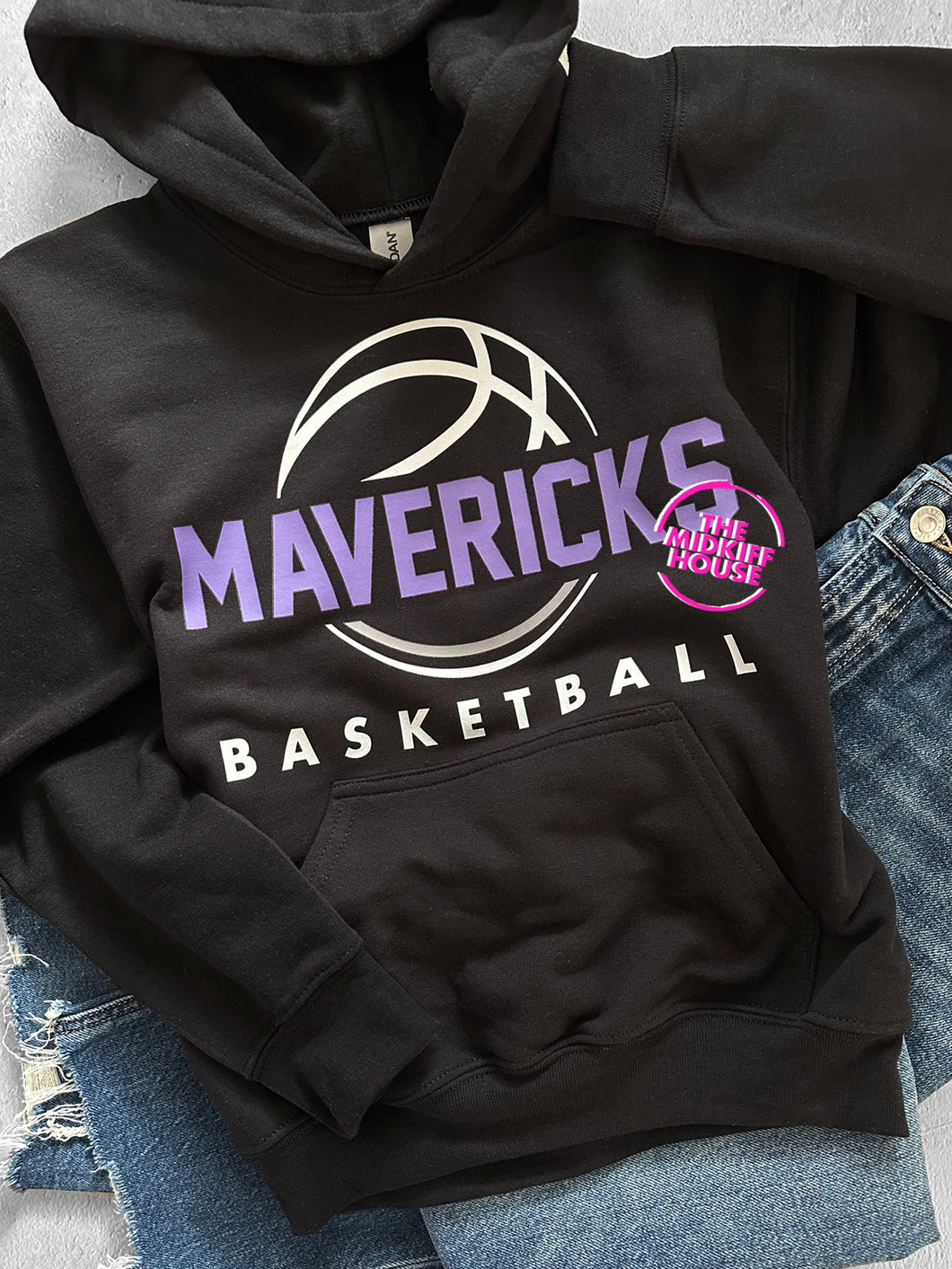 MAVERICKS THROWBACK BASKETBALL HOODIE