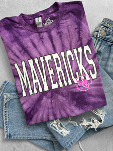 MAVERICKS VARSITY TIE-DYE TEE