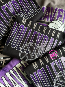 MAVERICK VINTAGE FADE VOLLEYBALL TEE