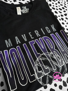MAVERICK VINTAGE FADE VOLLEYBALL TEE