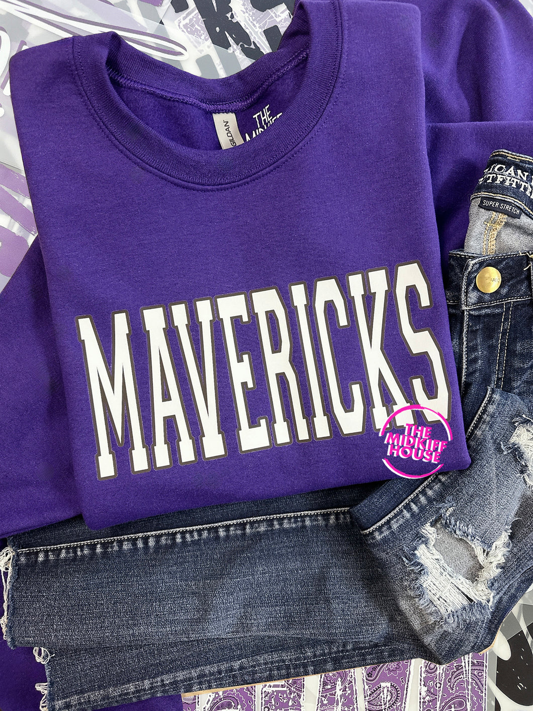 MAVERICKS VARSITY CREWNECK