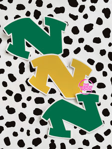 CLASSIC N LOGO STICKER (GOLD)