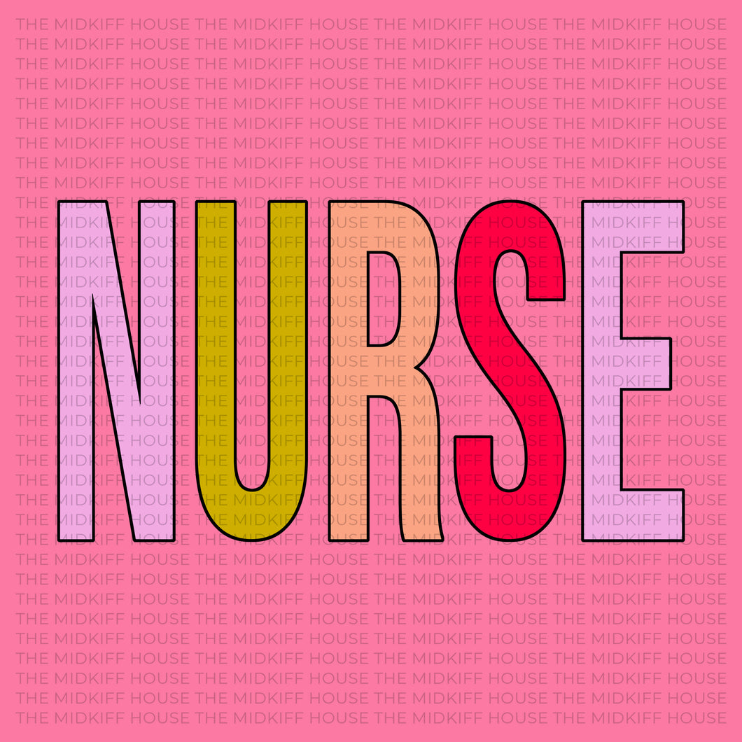 NURSE BOLD ALPHA TEE