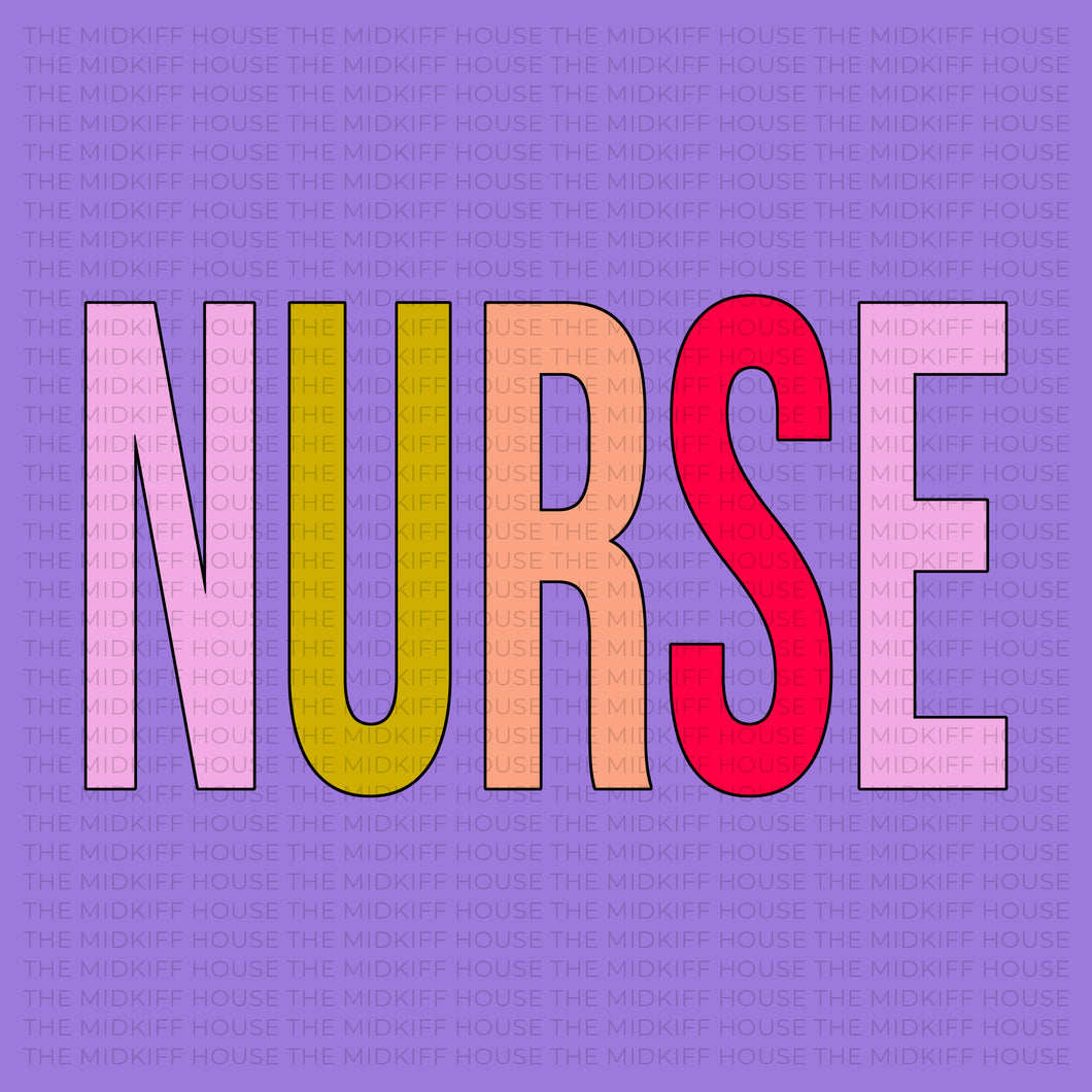 NURSE BOLD ALPHA TEE