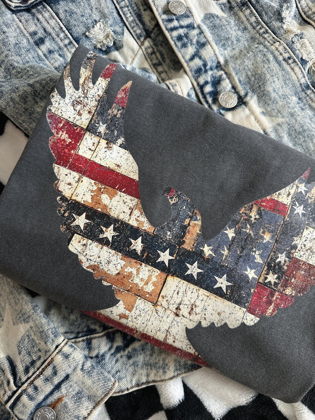 FREEDOM PATCHWORK EAGLE TEE
