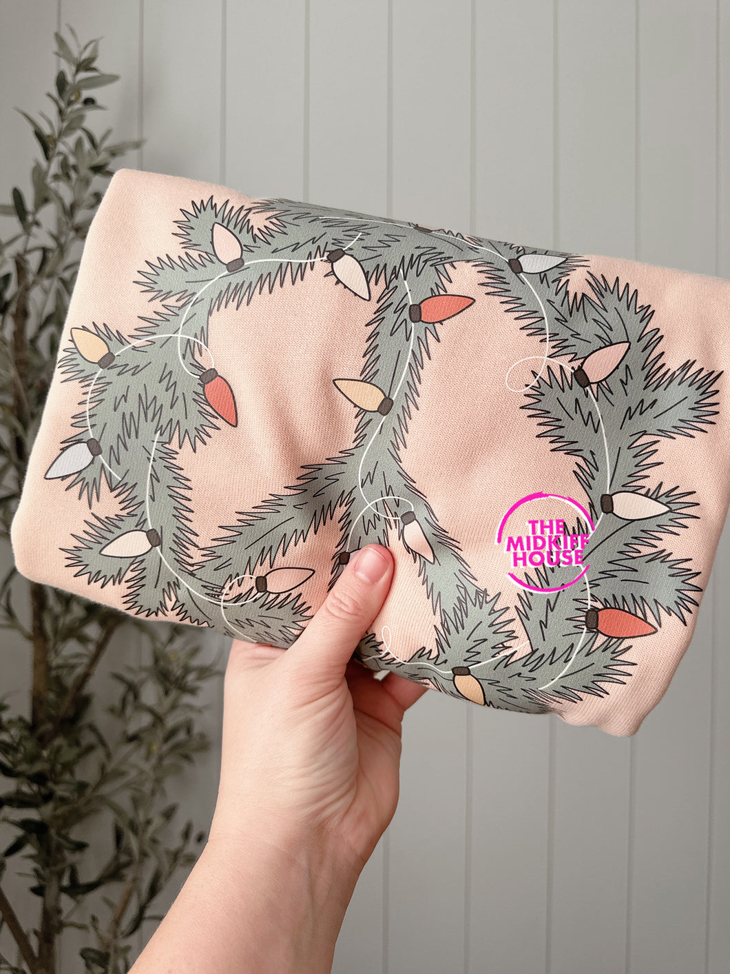 PEACE SIGN WREATH CREWNECK