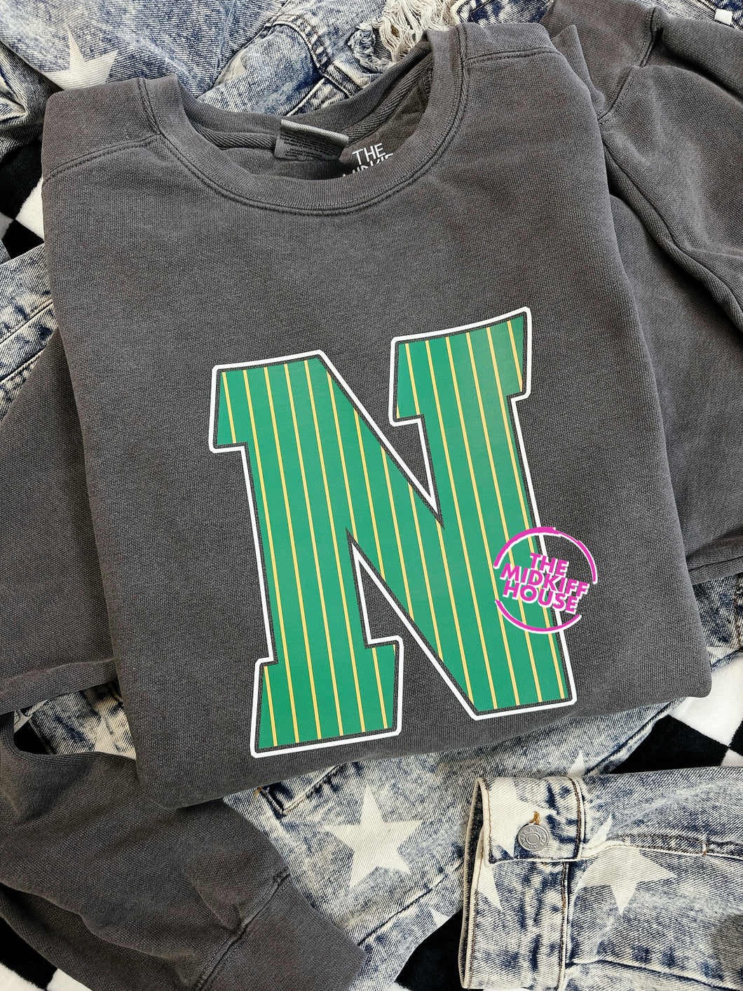 SALE! PINSTRIPE N CREWNECK