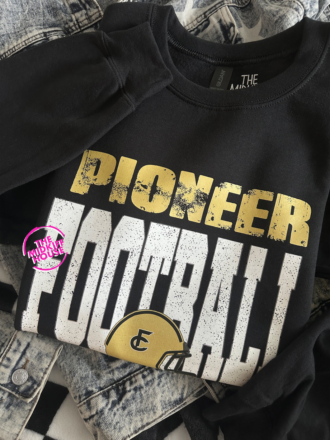 PIONEERS FOOTBALL BOLD CREWNECK