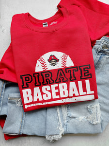 PIRATE BASEBALL GRUNGE CREWNECK