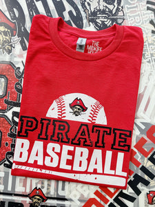 PIRATE BASEBALL GRUNGE TEE