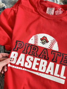 PIRATE BASEBALL GRUNGE TEE
