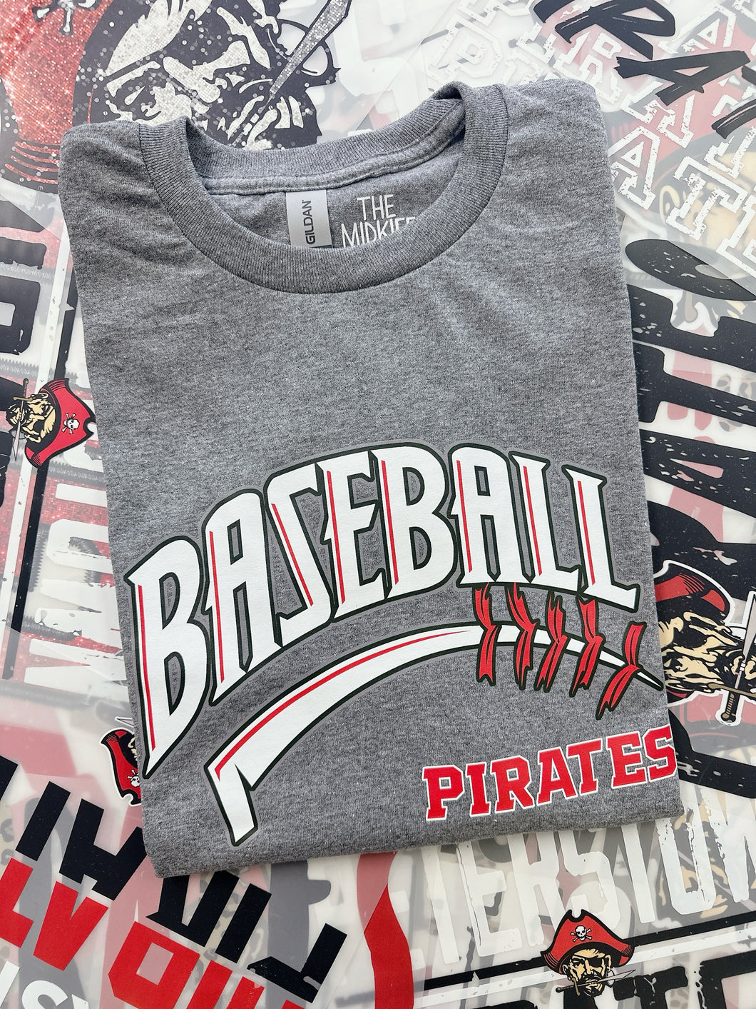 PIRATES BASEBALL STITCHES TEE