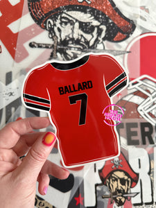 PIRATES FOOTBALL JERSEY TRANSFER DECAL