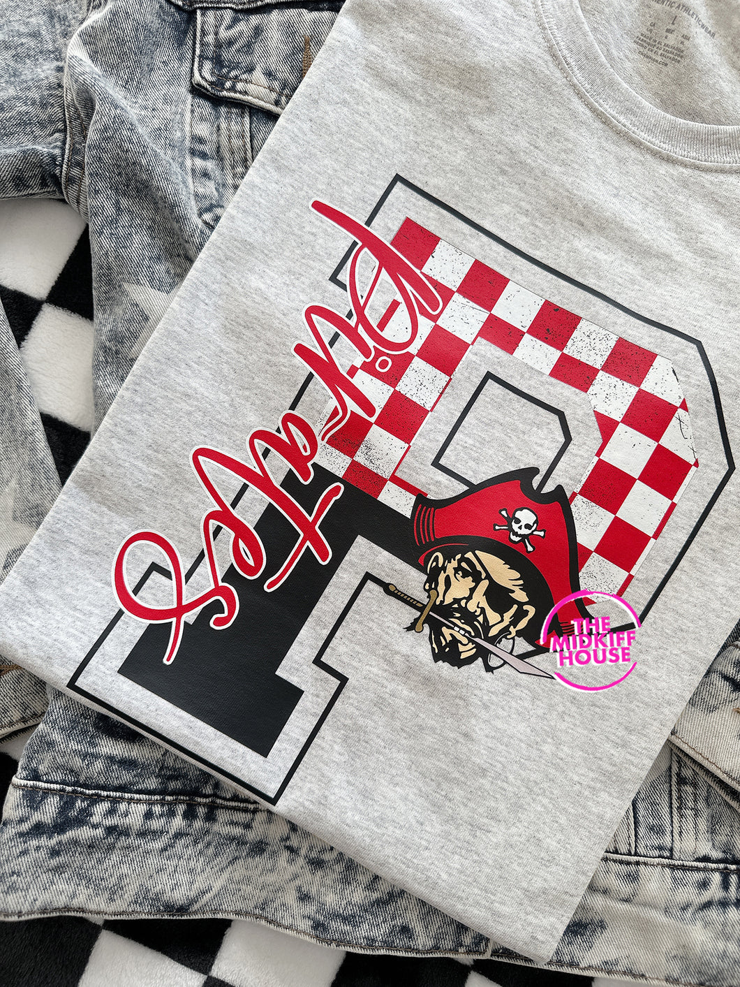 PIRATES LEOPARD INITIAL TEE