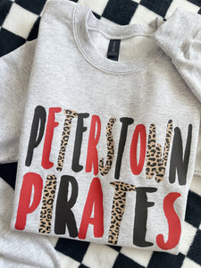 SALE! PIRATES LEOPARD STAMP CREWNECK