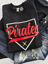 Load image into Gallery viewer, PIRATES SOFTBALL VINTAGE PLATE CREWNECK
