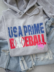 PRIME BASEBALL DISTRESSED HOODIE
