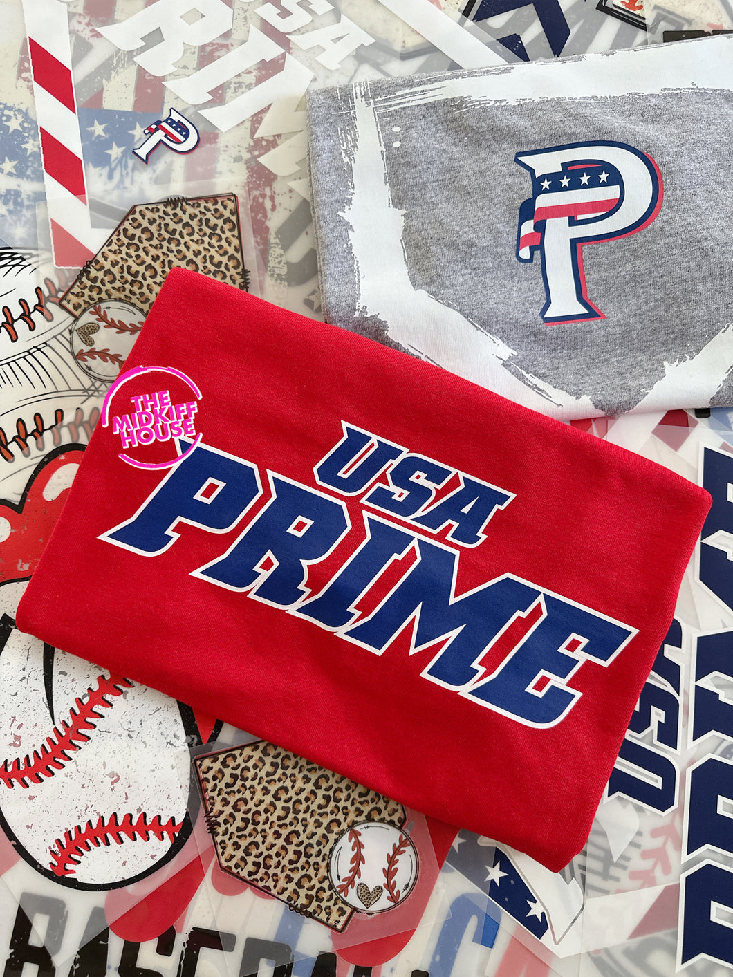 USA PRIME TEXT LOGO TEE