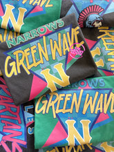 Load image into Gallery viewer, RETRO FUN GREEN WAVE TEE
