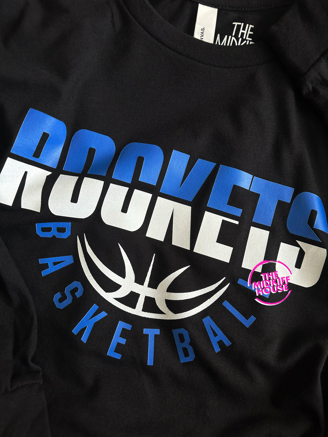 ROCKETS BASKETBALL HALF SPLIT LONG SLV