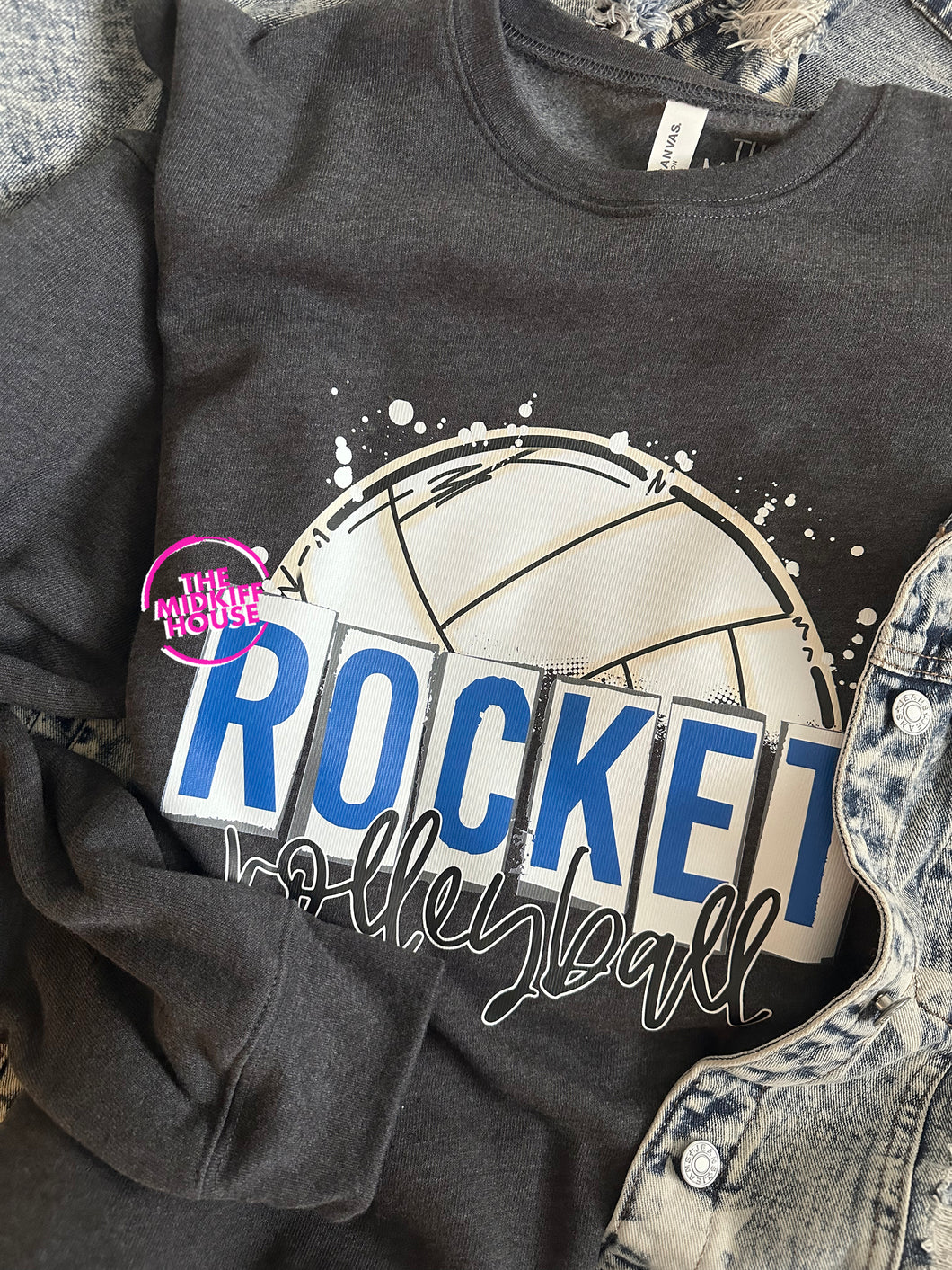 ROCKET VOLLEYBALL SKETCH CREWNECK