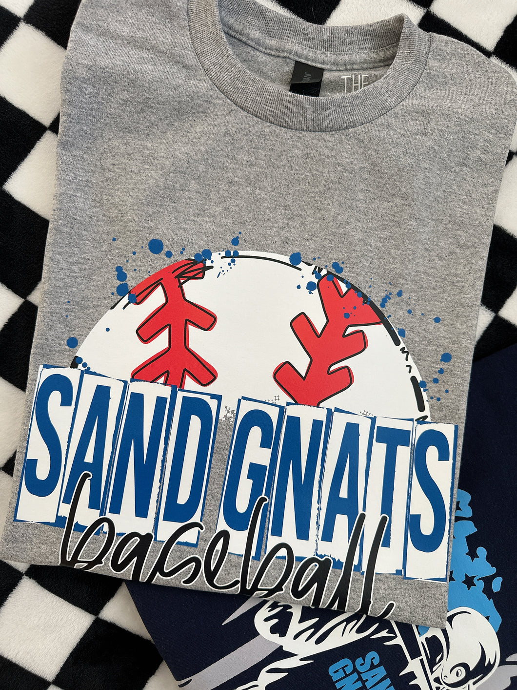 SAND GNATS BASEBALL SKETCH TEE