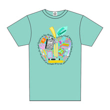 Load image into Gallery viewer, SCHOOL SUPPLIES APPLE TEE
